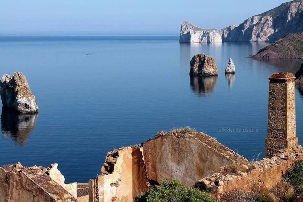 Villa Tanca Piras - Emozioni A Strapiombo Sul Mare!!! Nebida Exterior foto